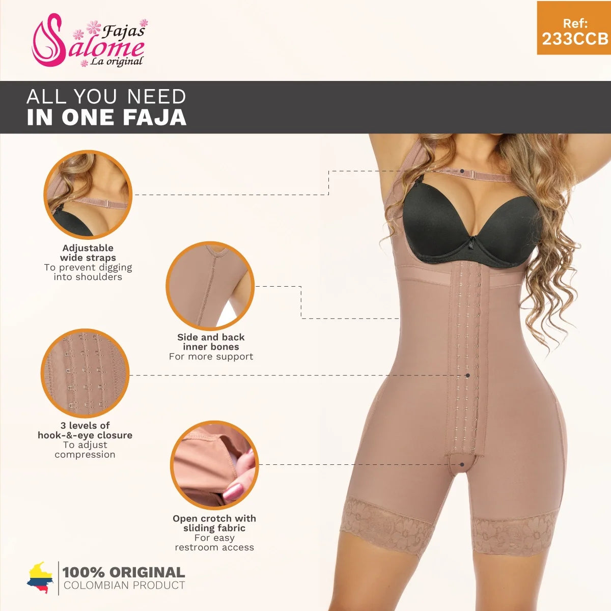 Fajas Salome FAJASSALOME-233-CCB